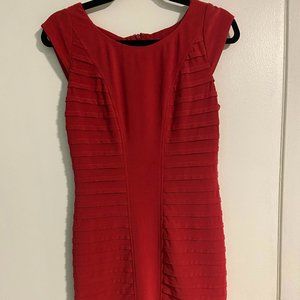 Elegant Red Adrianna Papell Dress (Size 2)